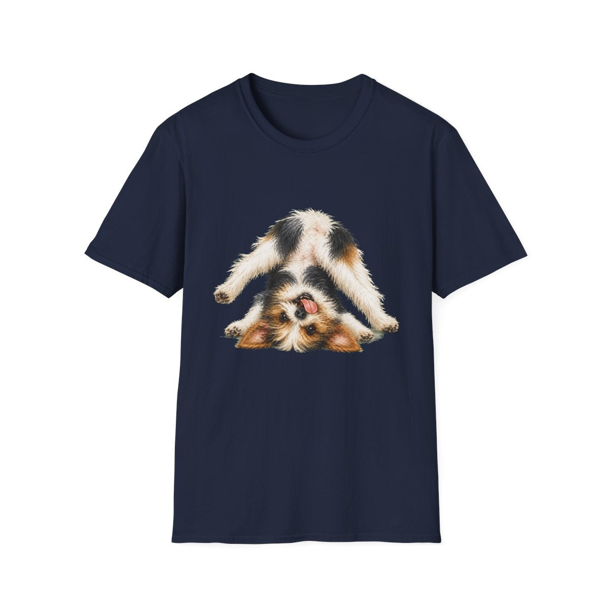 Living My Best Life Biewer Terrier Tee - Navy