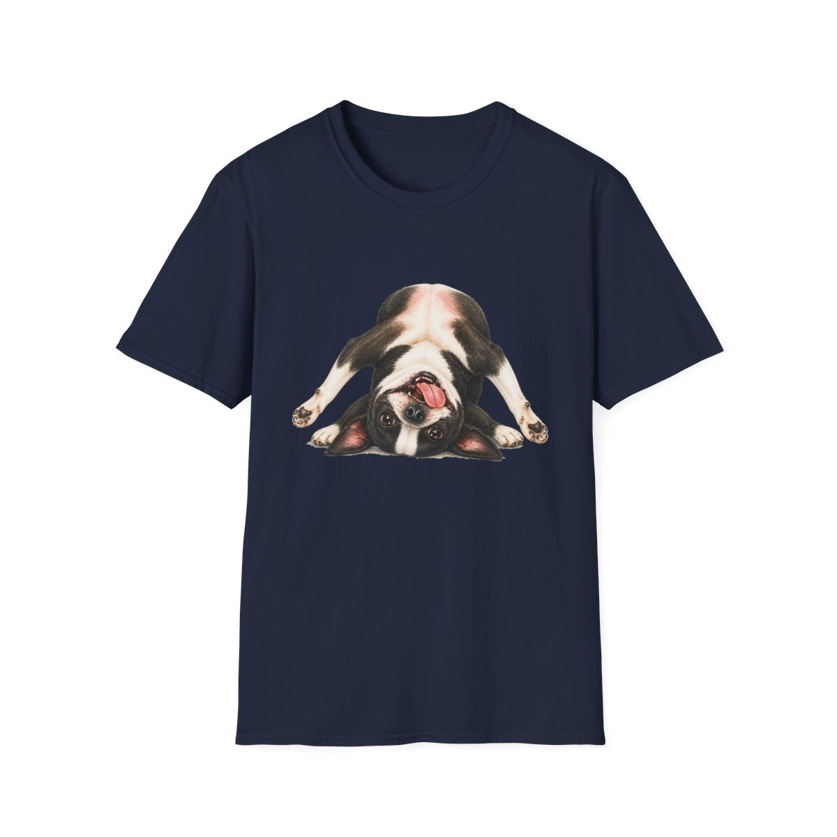 Living My Best Life Boston Terrier Tee - Navy