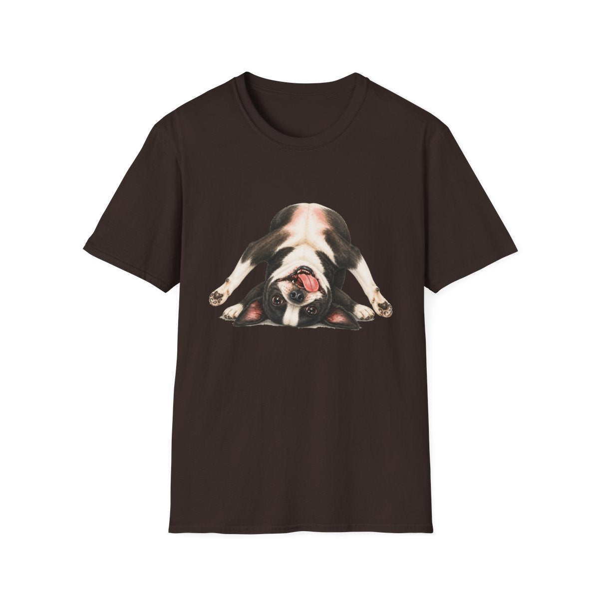 Living My Best Life Boston Terrier Tee - Dark Chocolate