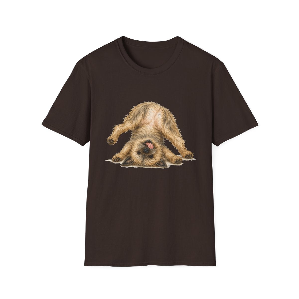 Living My Best Life Cairn Terrier Tee - Dark Chocolate