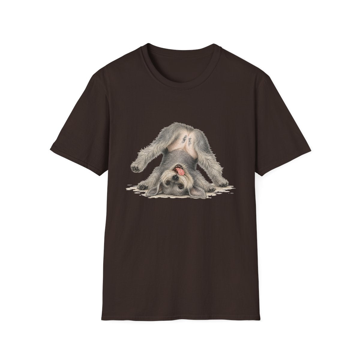 Living My Best Life Cesky Terrier Tee - Dark Chocolate