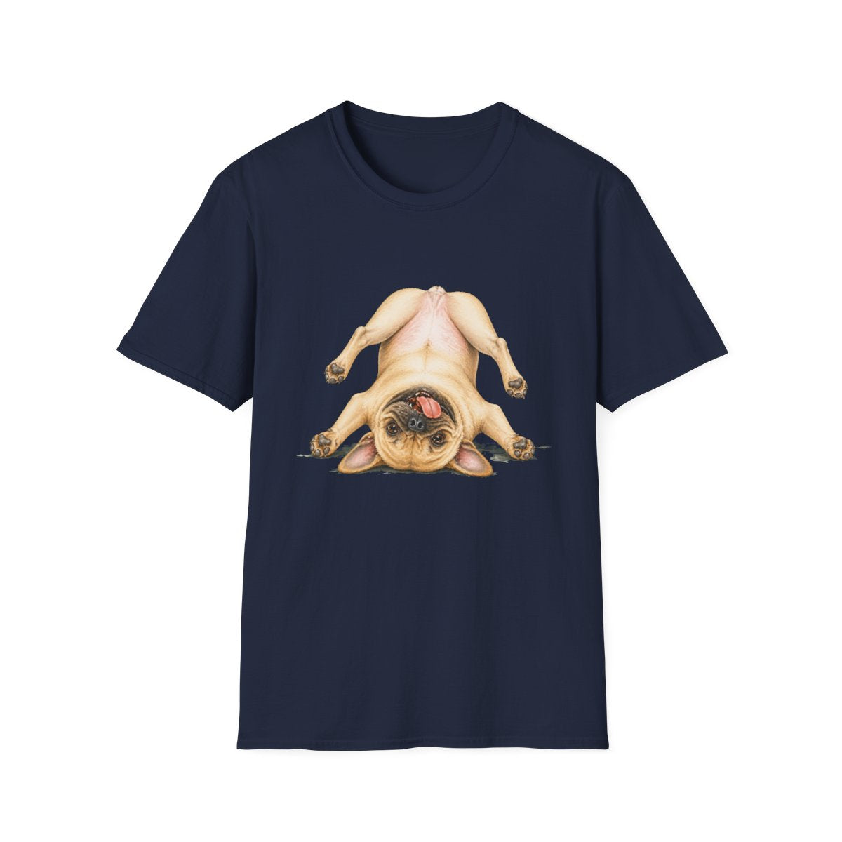 Living My Best Life French Bulldog Tee - Navy