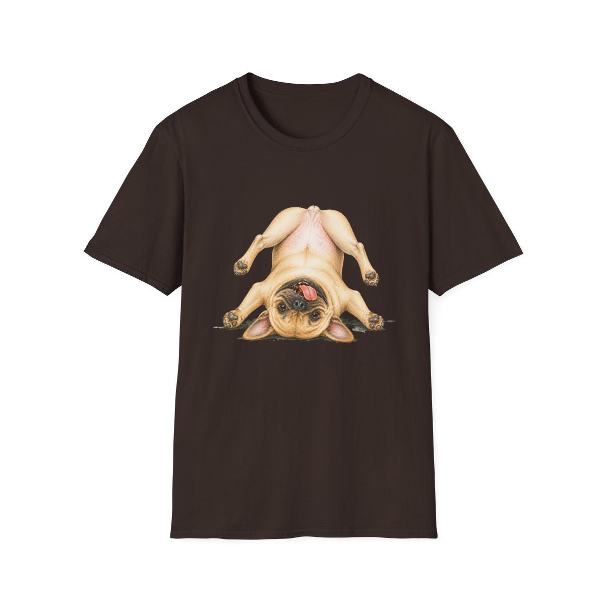 Living My Best Life French Bulldog Tee - Dark Chocolate