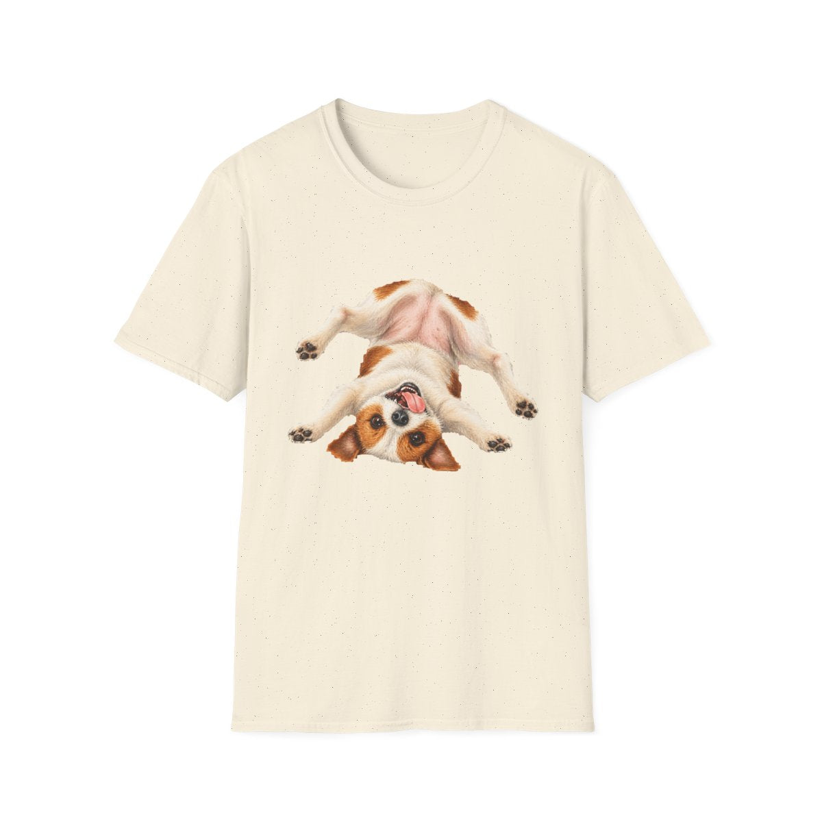 Living My Best Life Jack Russell Terrier Tee - Natural