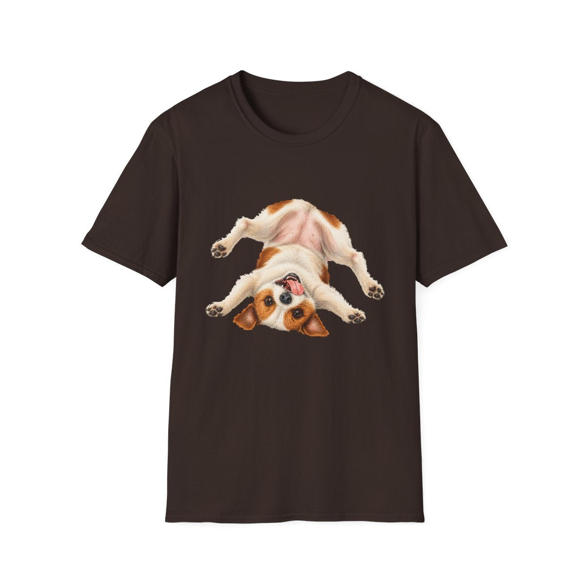 Living My Best Life Jack Russell Terrier Tee - Dark Chocolate