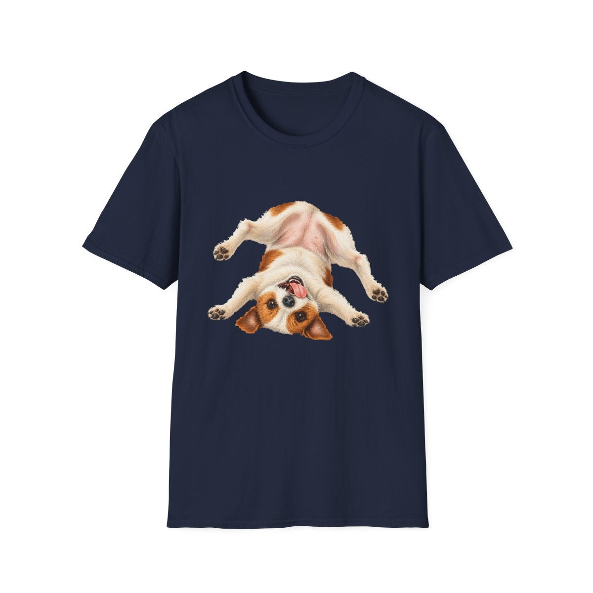 Living My Best Life Jack Russell Terrier Tee - Navy