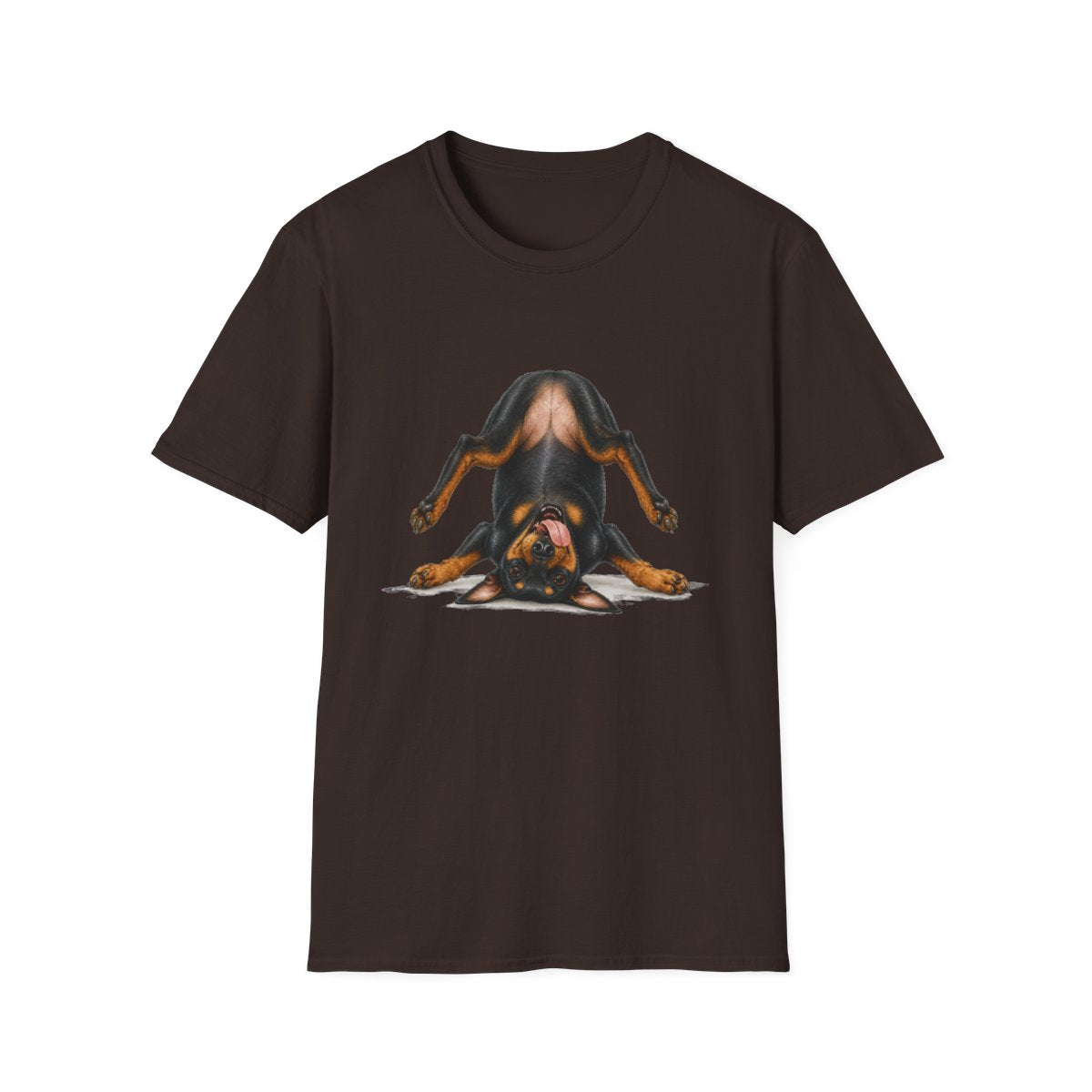 Living My Best Life Manchester Terrier Tee - Dark Chocolate