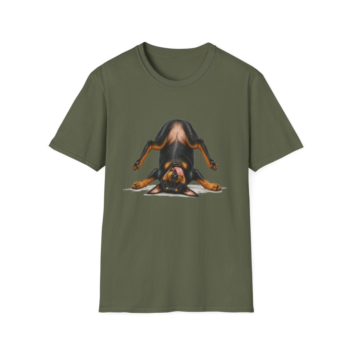 Living My Best Life Manchester Terrier Tee - Military Green