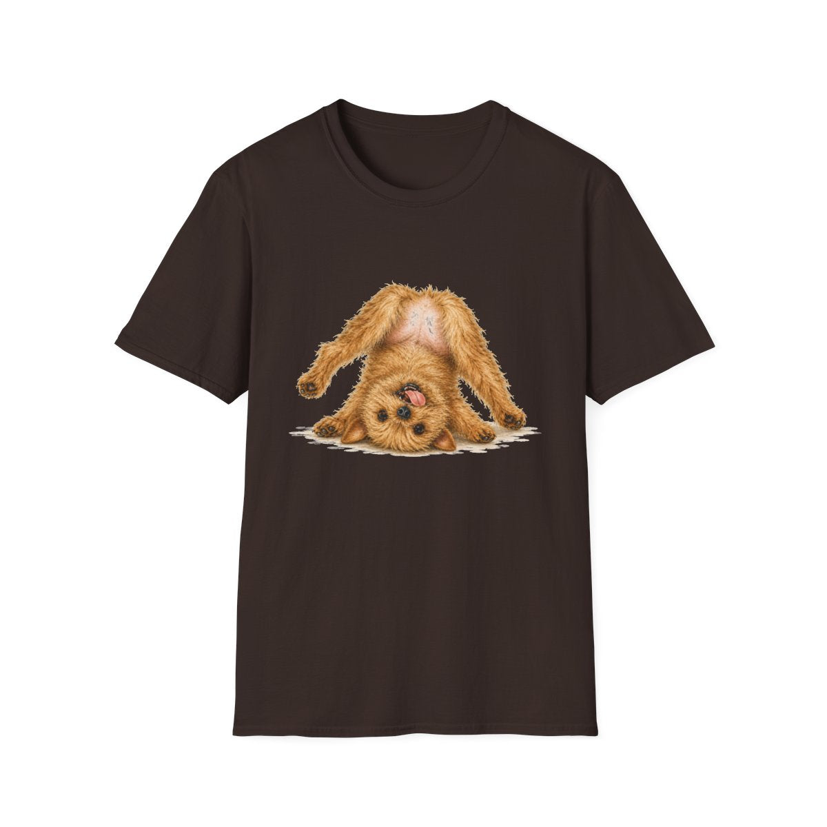 Living My Best Life Norfolk Terrier Tee - Dark Chocolate