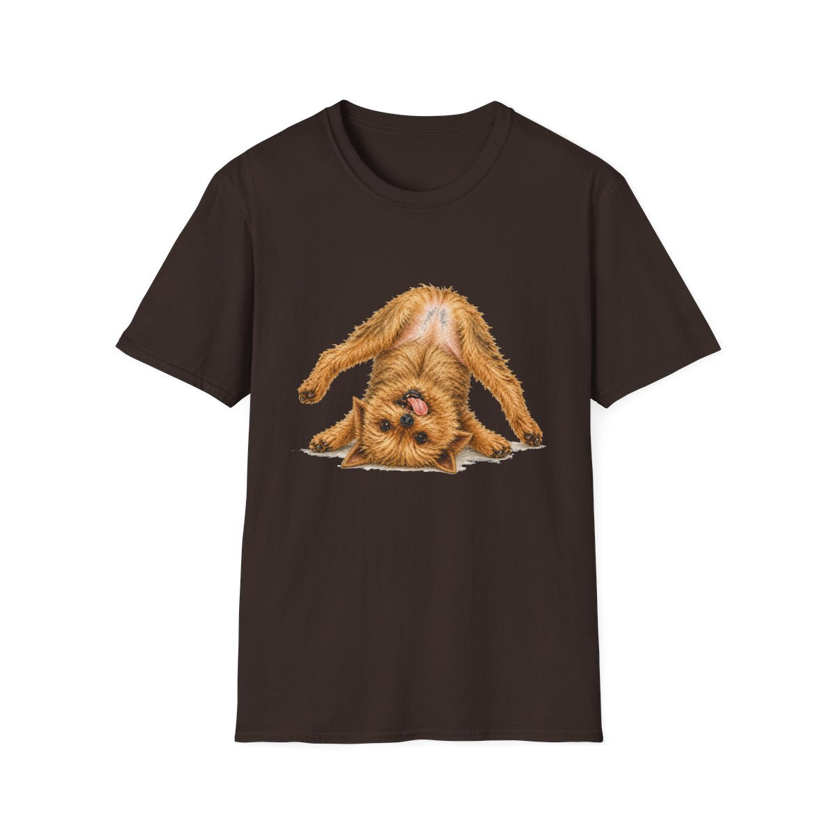 Living My Best Life Norwich Terrier Tee - Dark Chocolate