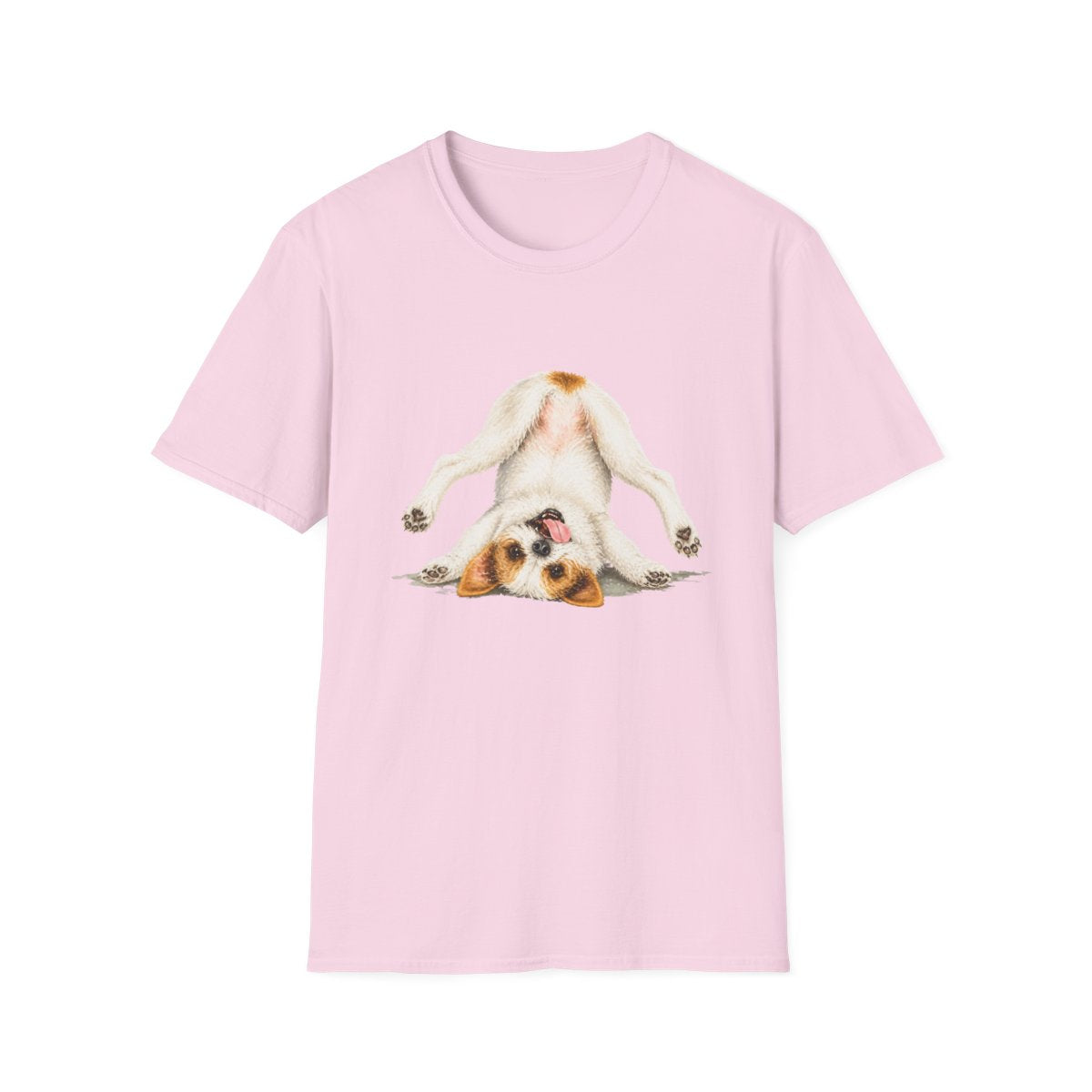 Living My Best Life Parson Russell Terrier Tee - Light Pink