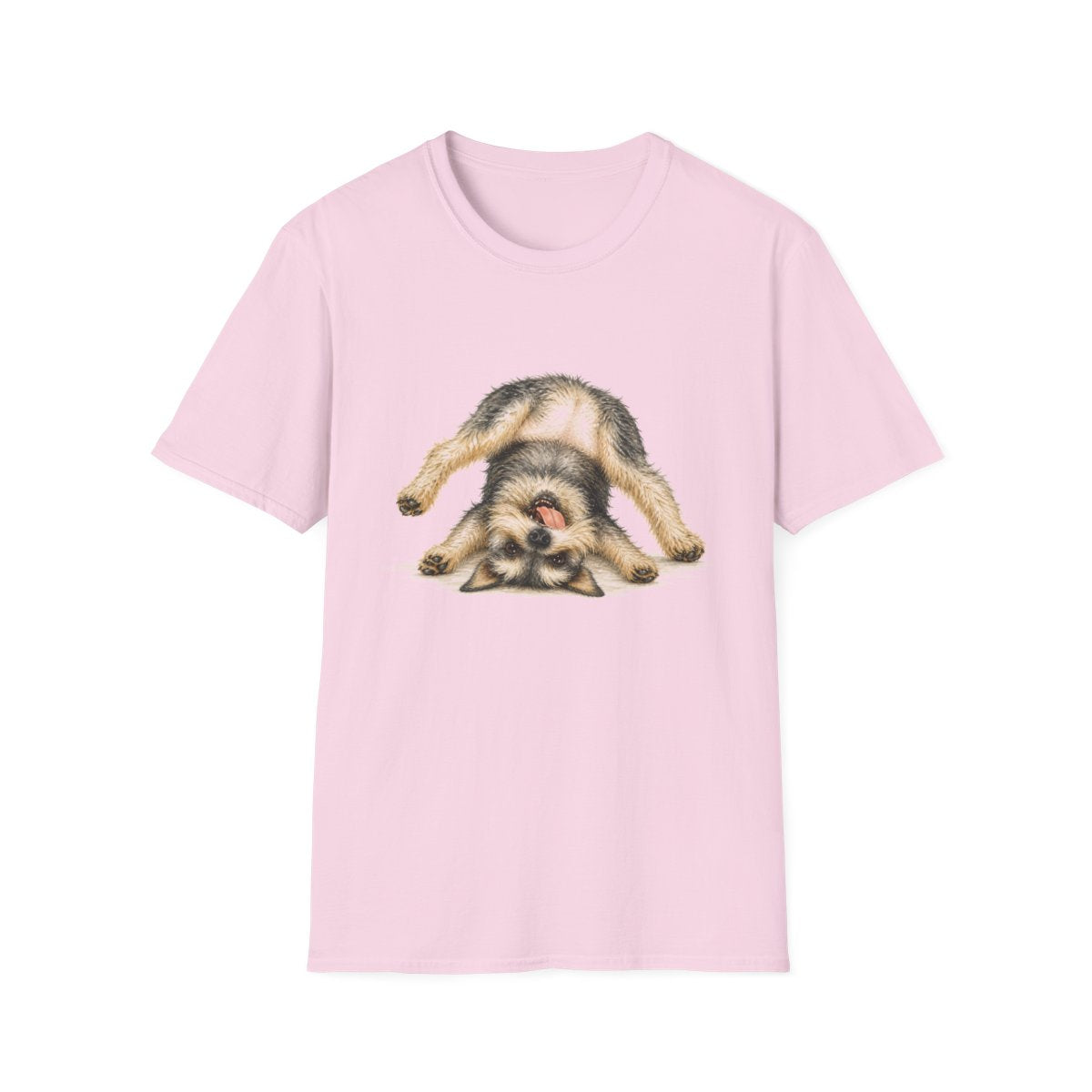 Living My Best Life Schnauzer Tee - Light Pink
