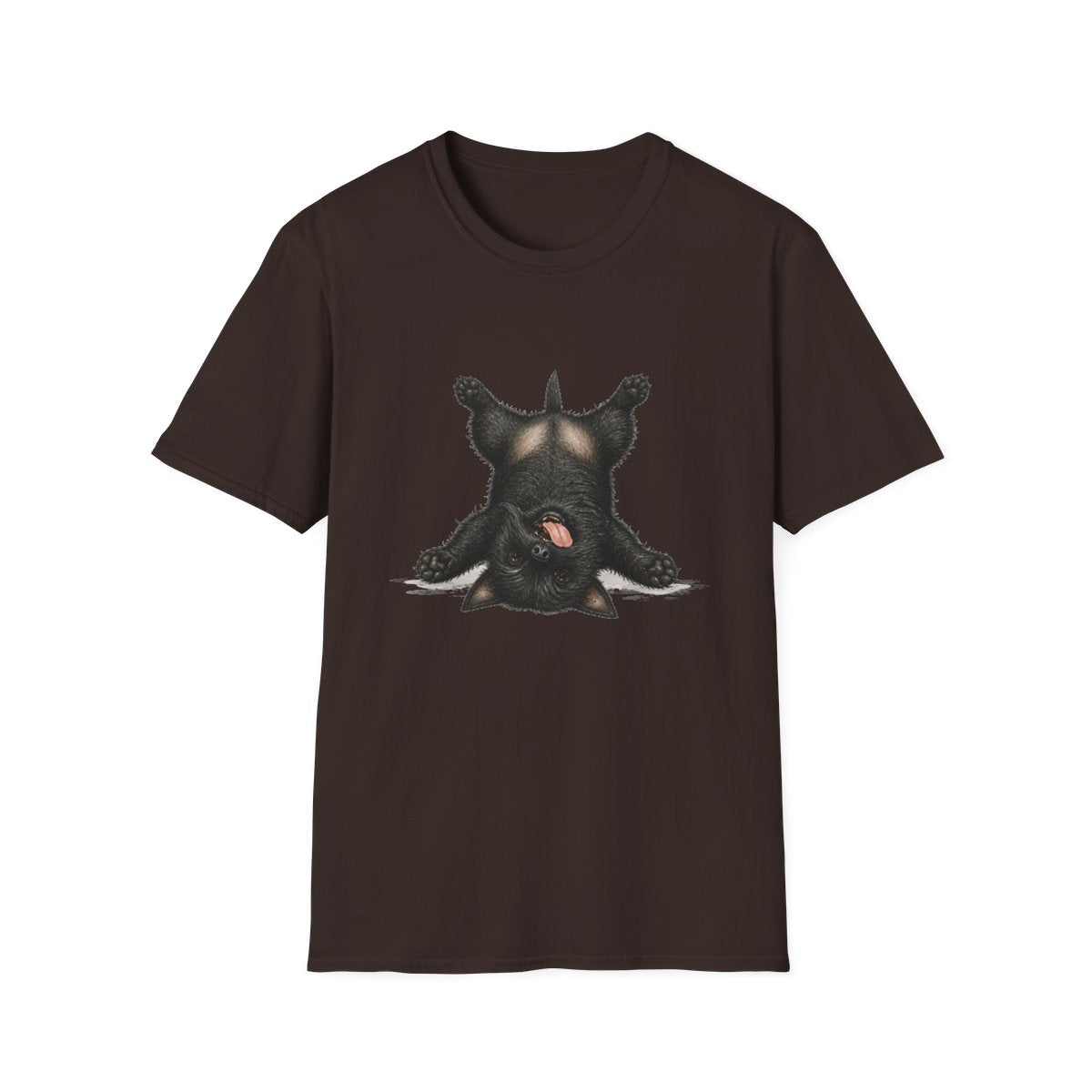 Living My Best Life Scottish Terrier Tee - Dark Chocolate