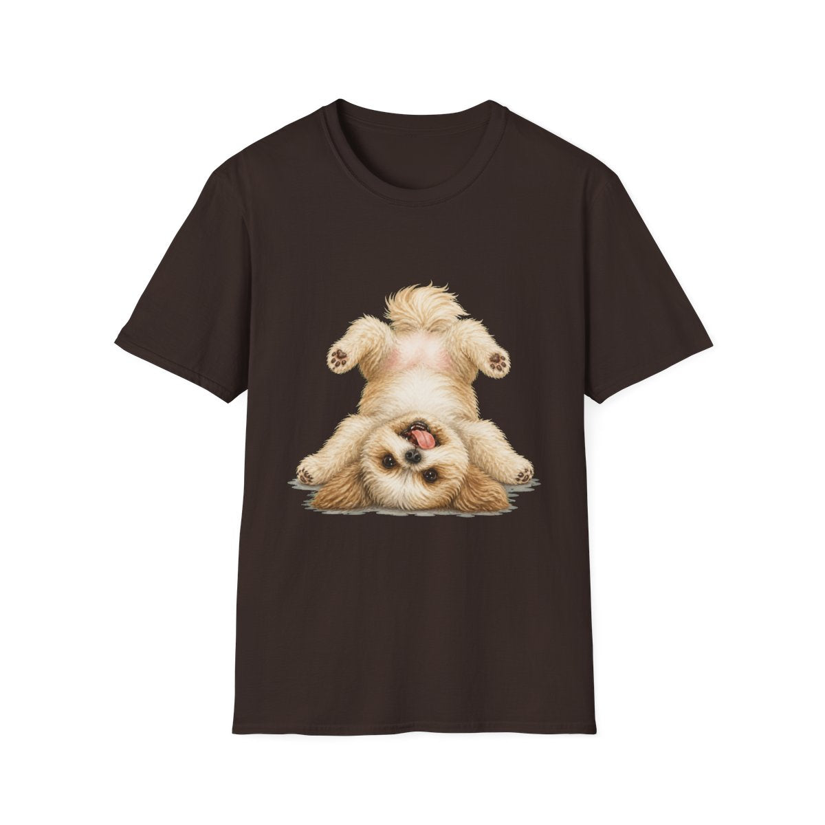 Living My Best Life Shih Tzu Tee - Dark Chocolate