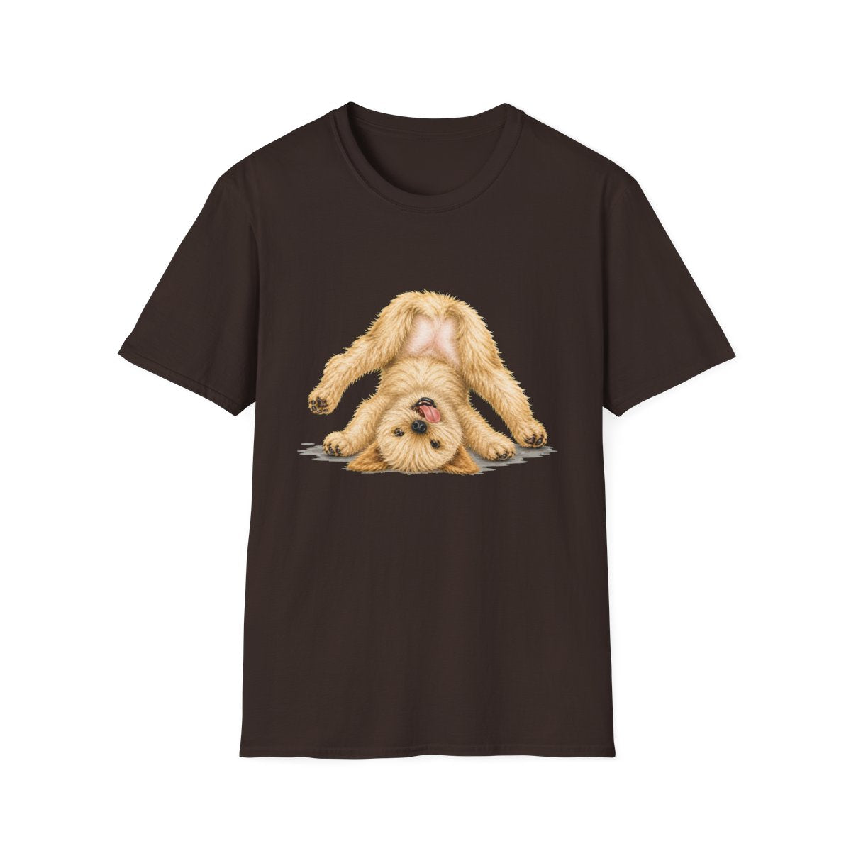 Living My Best Life Soft Coated Wheaten Terrier Tee - Dark Chocolate