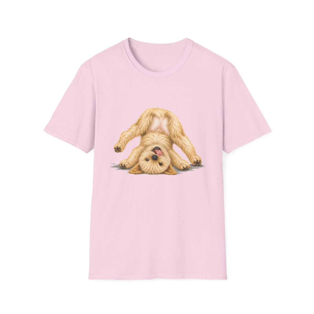 Living My Best Life Soft Coated Wheaten Terrier Tee - Light Pink