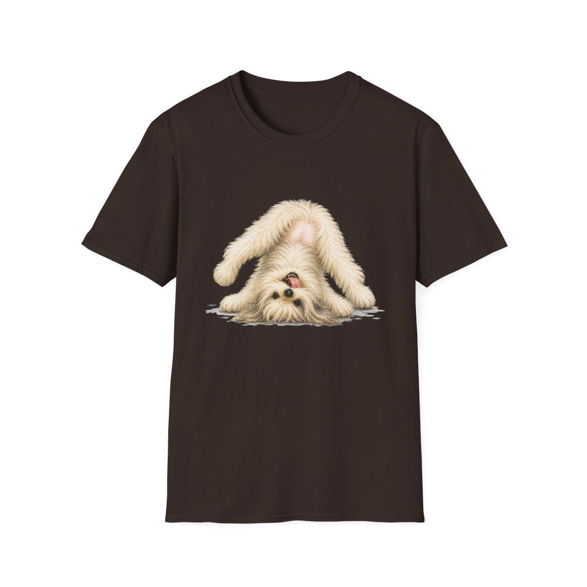 Living My Best Life Tibetan Terrier Tee - Dark Chocolate