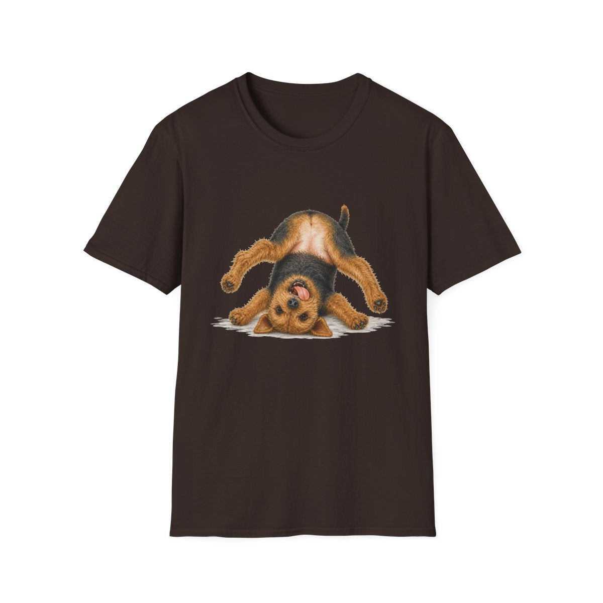 Living My Best Life Welsh Terrier Tee - Dark Chocolate