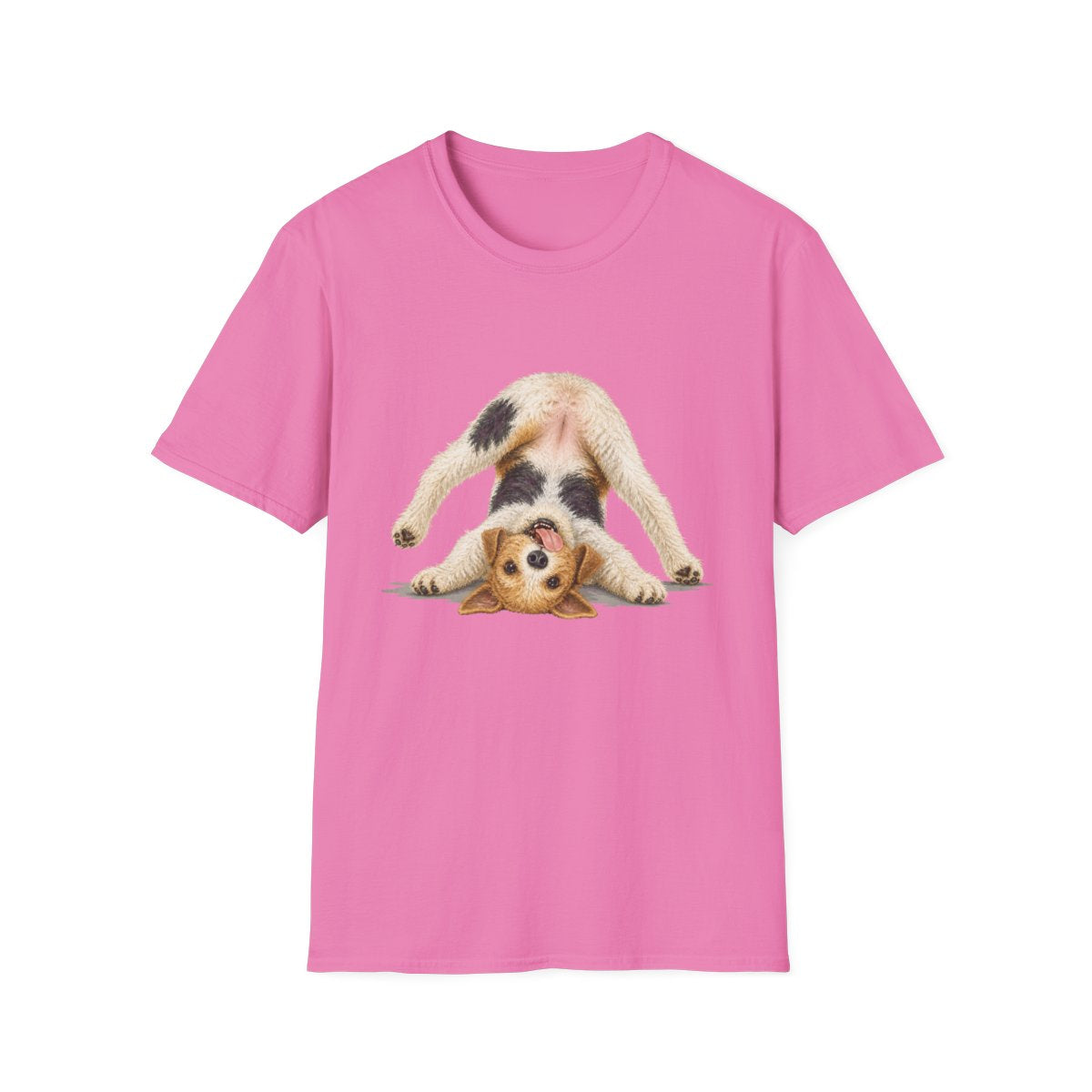 Living My Best Life Wire Fox Terrier Tee - Azalea