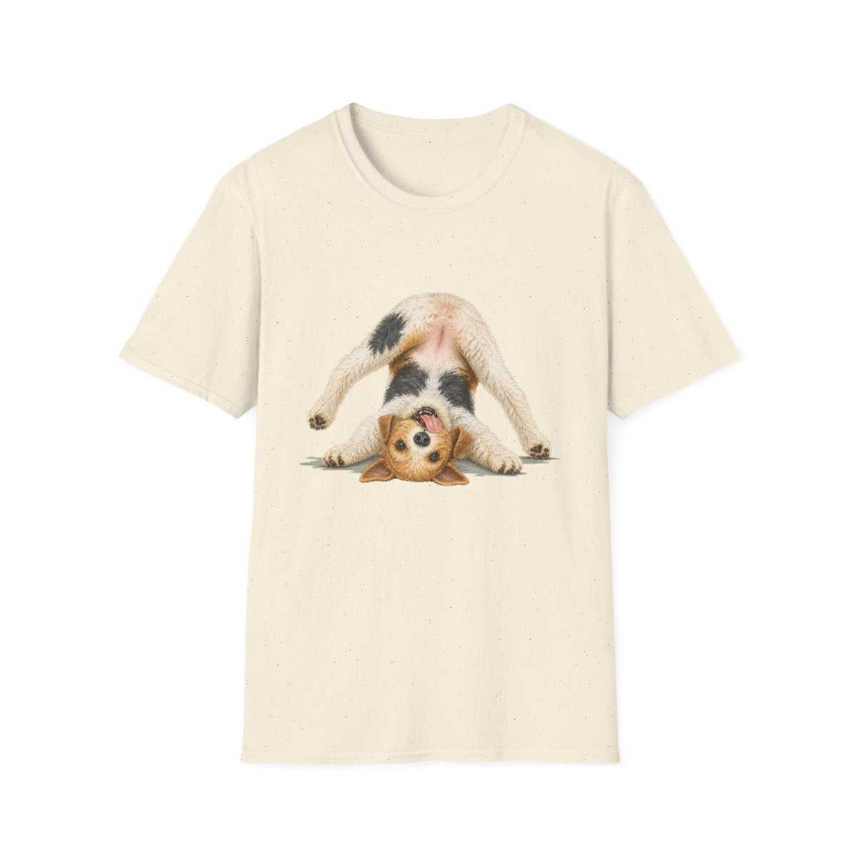 Living My Best Life Wire Fox Terrier Tee - Natural