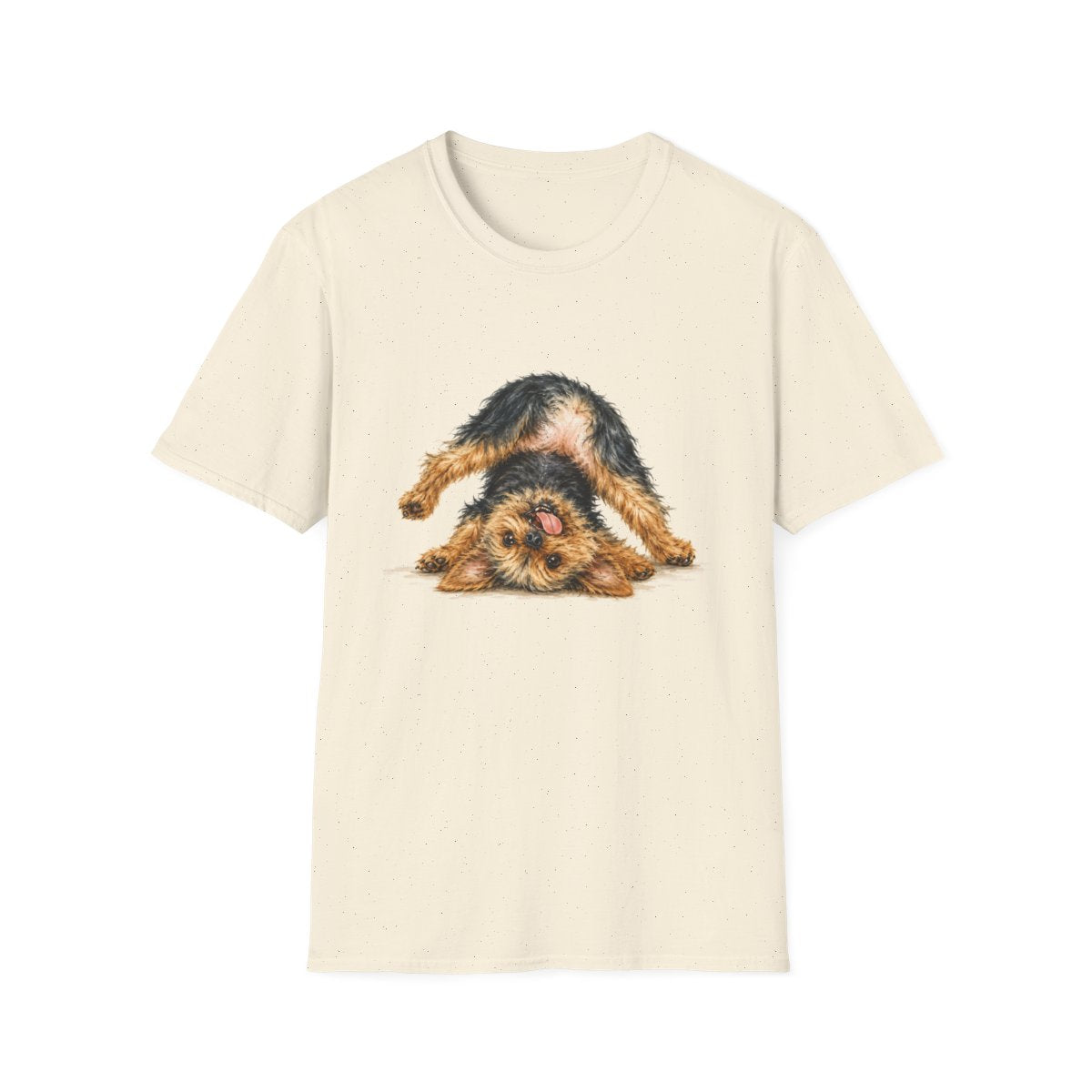 Living My Best Life Yorkie Tee - Natural