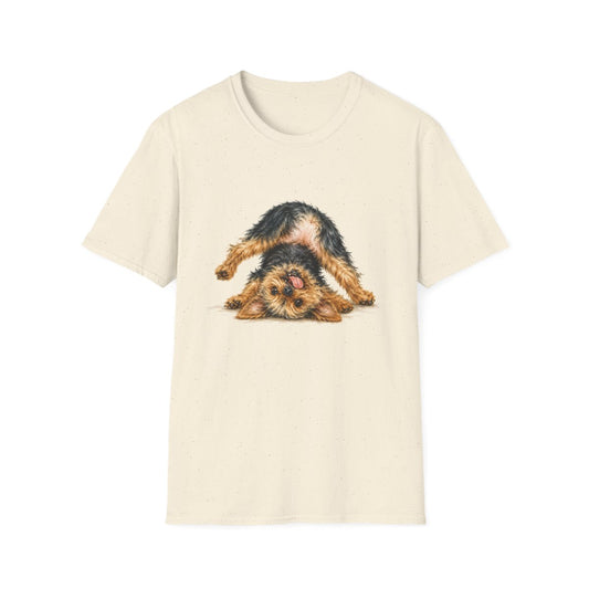 Living My Best Life Yorkie Tee - Natural