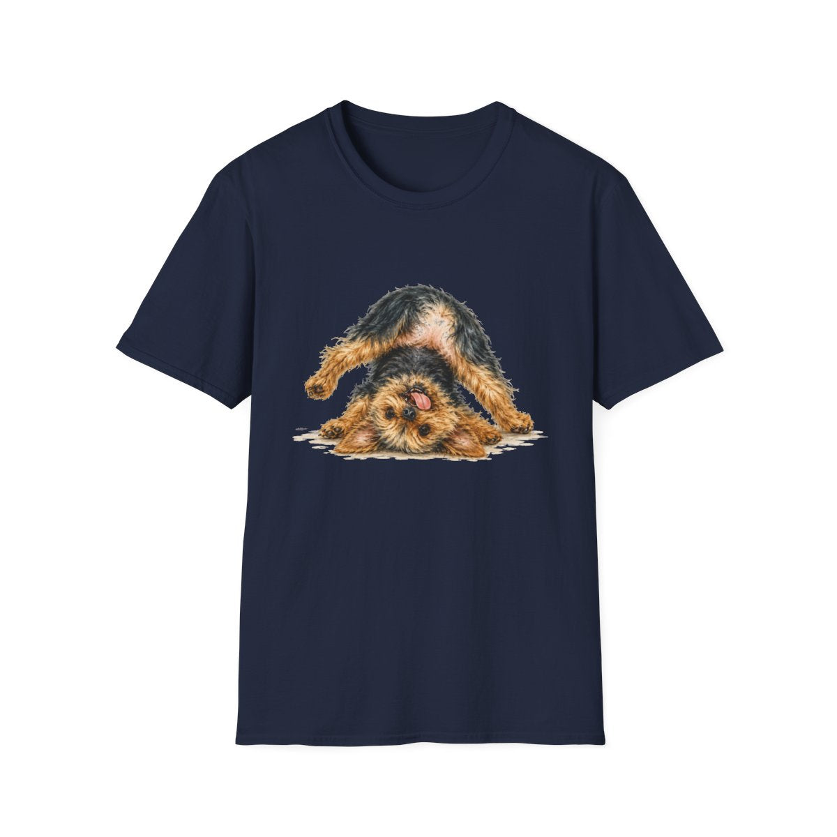 Living My Best Life Yorkie Tee - Navy