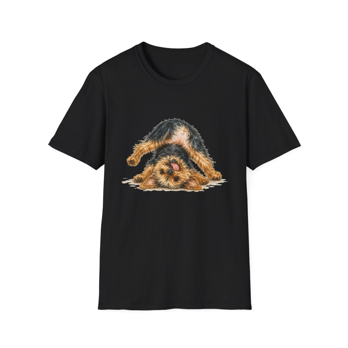 Living My Best Life Yorkie Tee - Black
