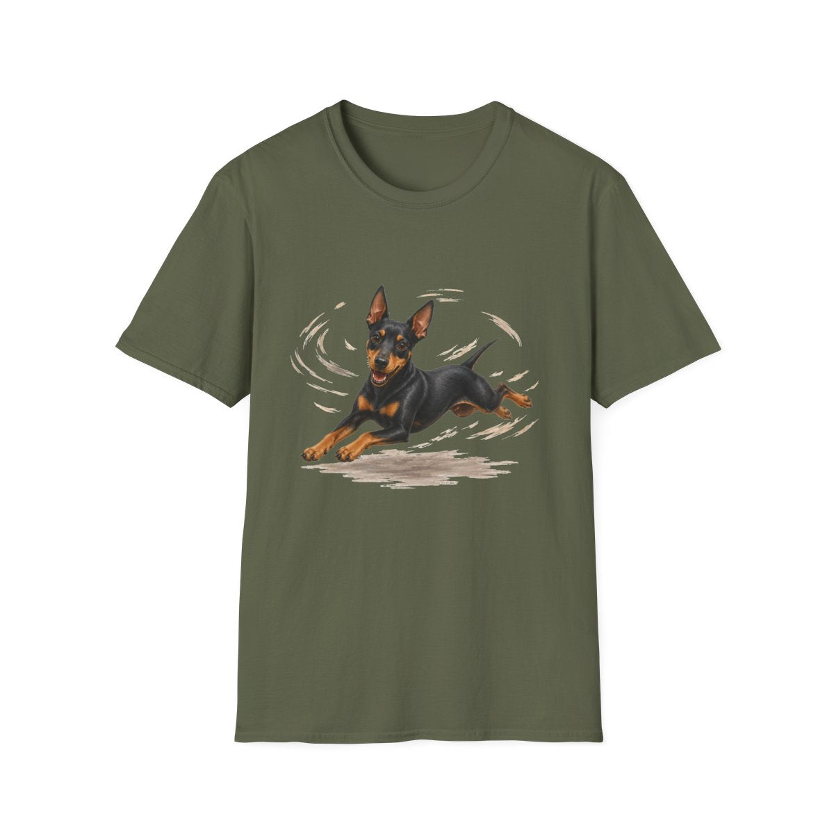 Manchester Terrier Certified Zoomies Champion Tee - Military Green