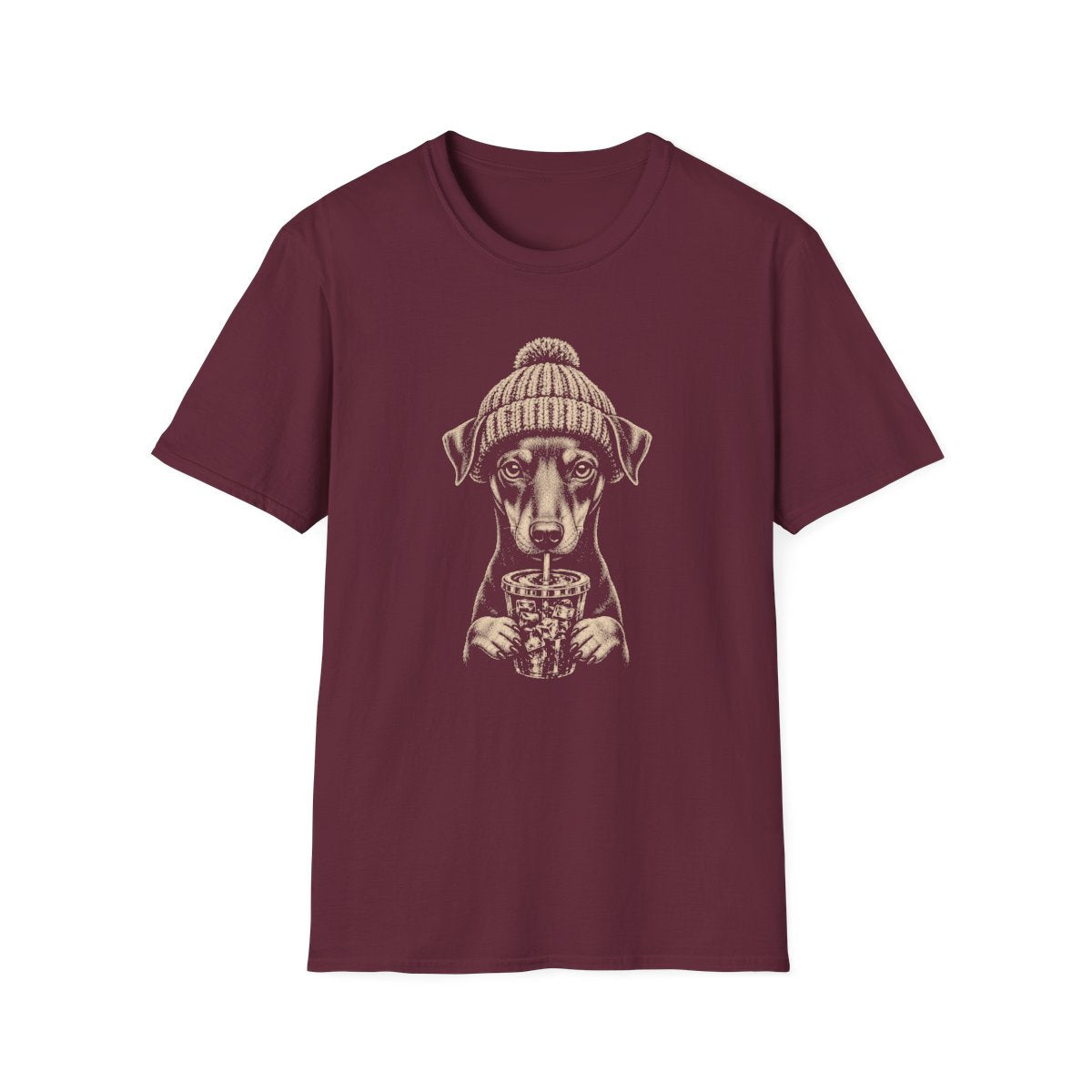 Manchester Terrier Cold Brew Tee - Maroon