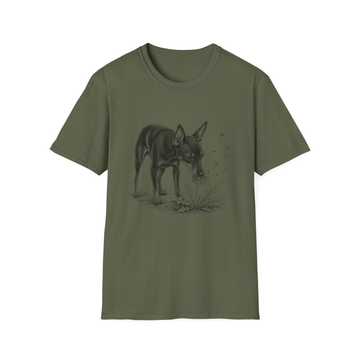 Manchester Terrier Make A Wish Tee - Military Green