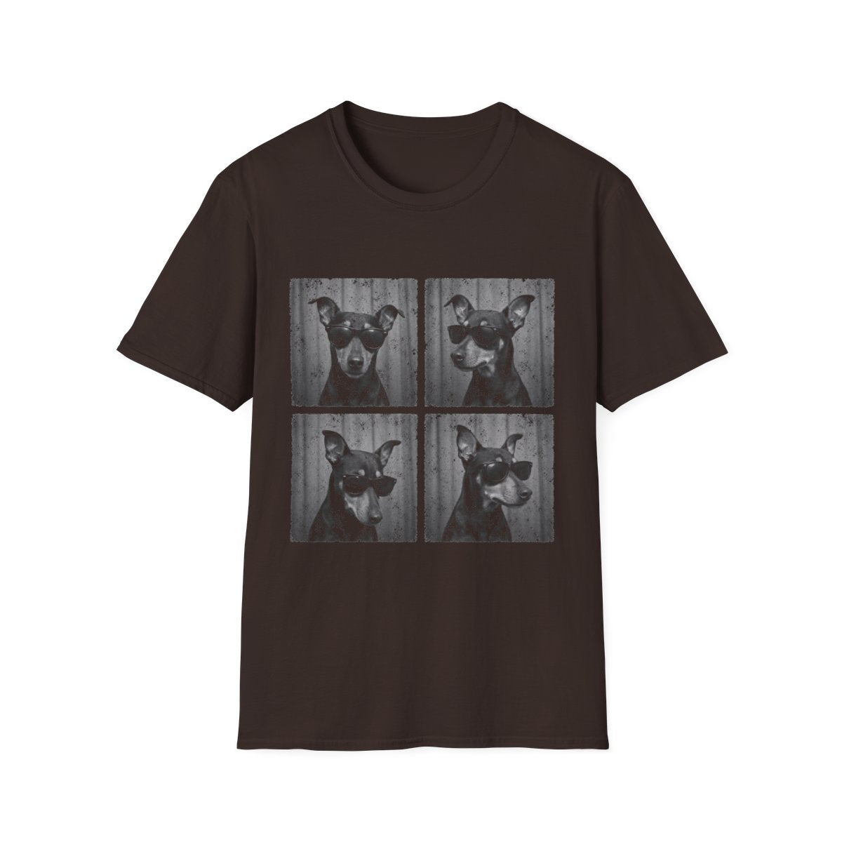 Manchester Terrier Photo Booth Tee - Dark Chocolate