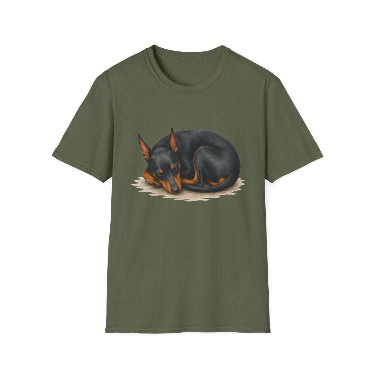 Manchester Terrier Rest At Last Tee - Military Green