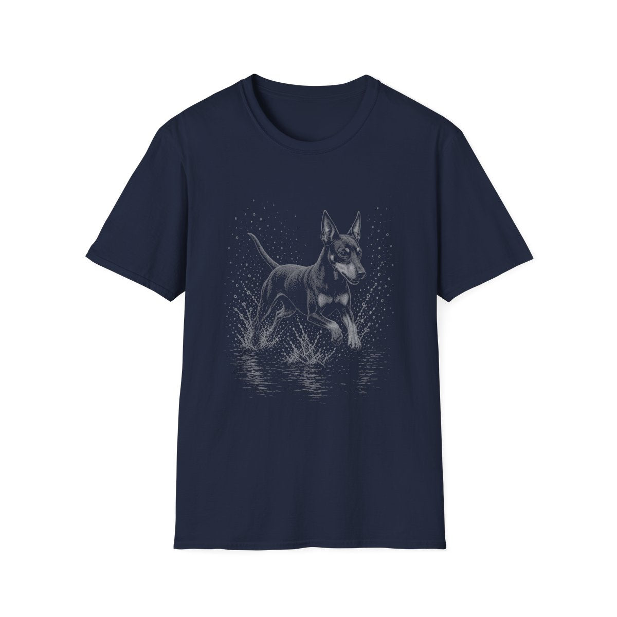 Manchester Terrier Water Run Tee - Navy
