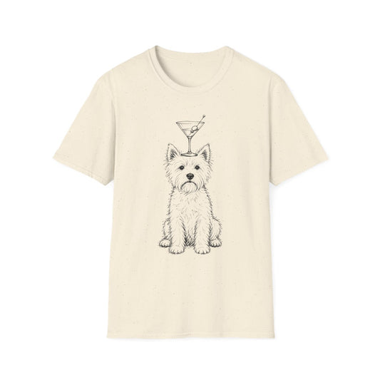 Martini Trick Westie Tee - Natural
