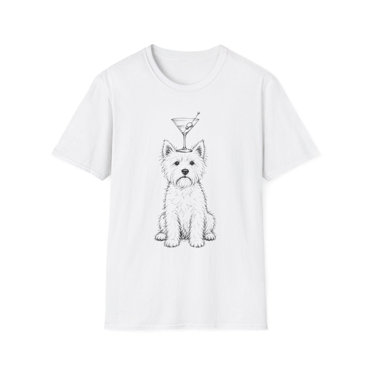 Martini Trick Westie Tee - White