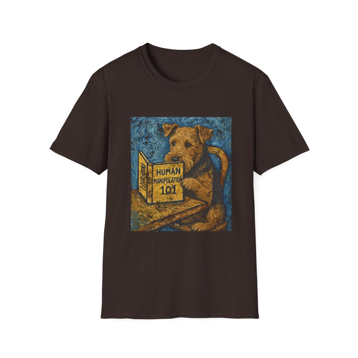 Master Manipulator Airedale Terrier Tee - Dark Chocolate