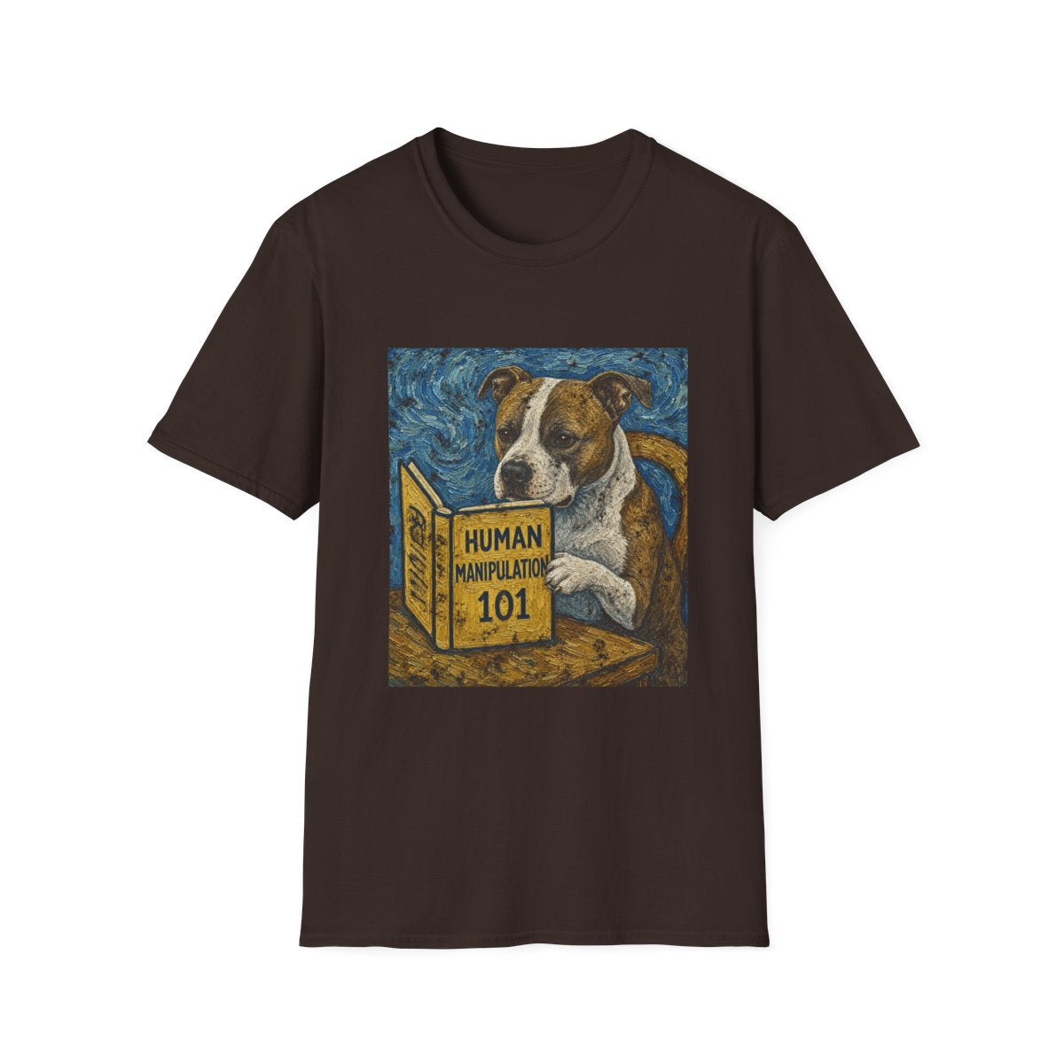 Master Manipulator American Staffordshire Terrier Tee - Dark Chocolate
