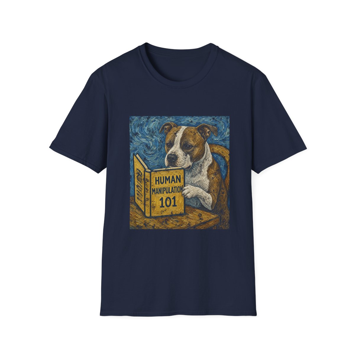 Master Manipulator American Staffordshire Terrier Tee - Navy