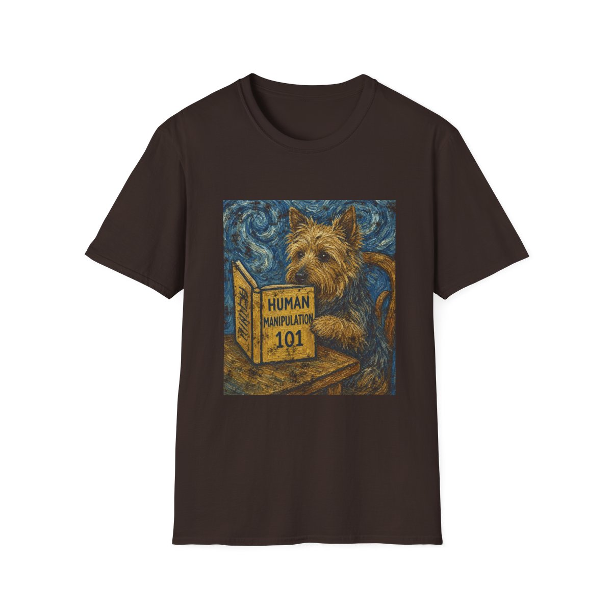 Master Manipulator Australian Terrier Tee - Dark Chocolate