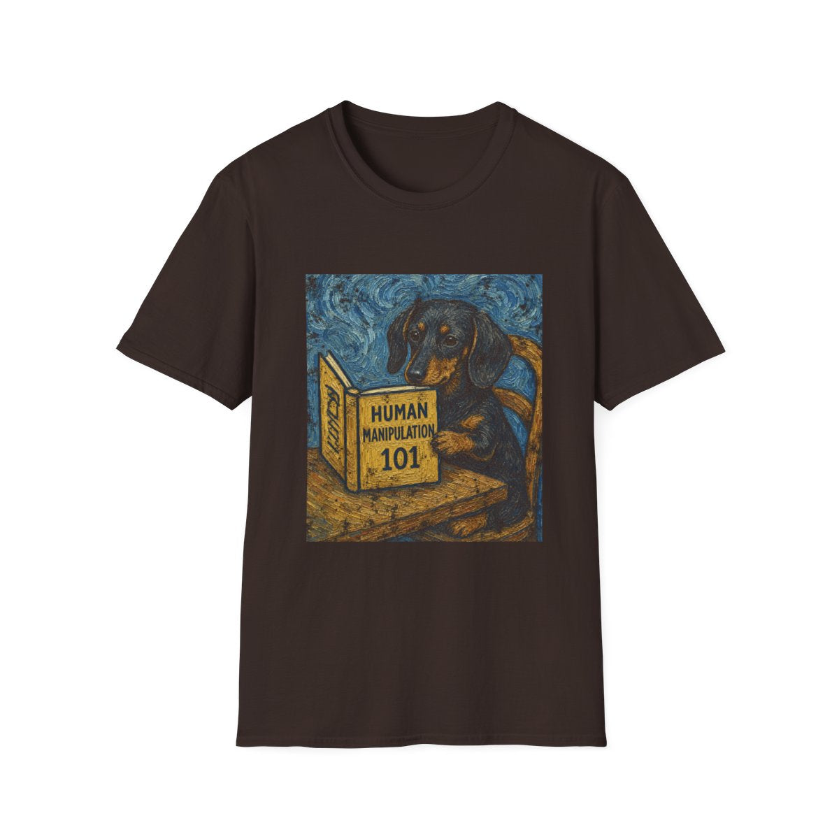 Master Manipulator Dachshund Tee - Dark Chocolate