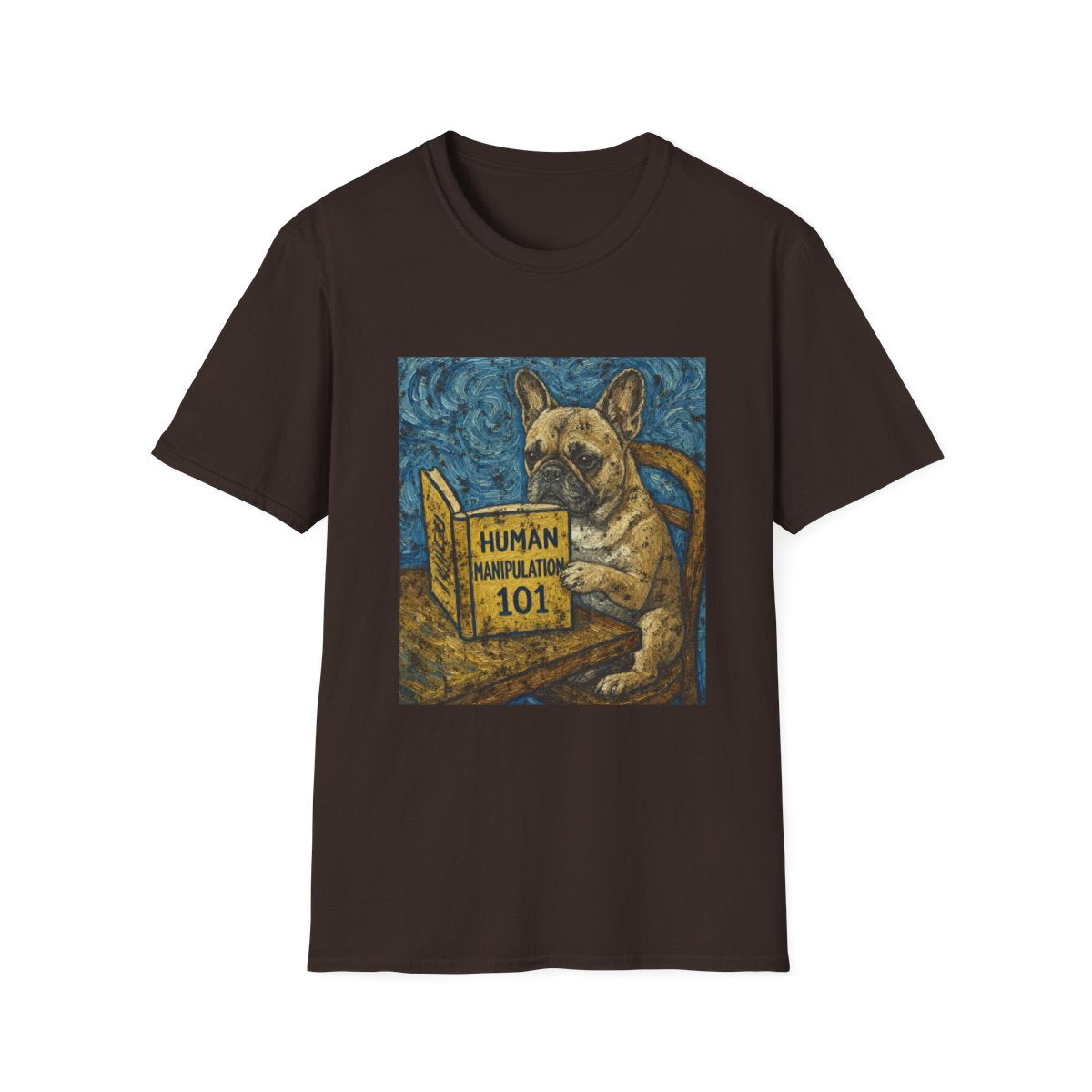 Master Manipulator French Bulldog Tee - Dark Chocolate