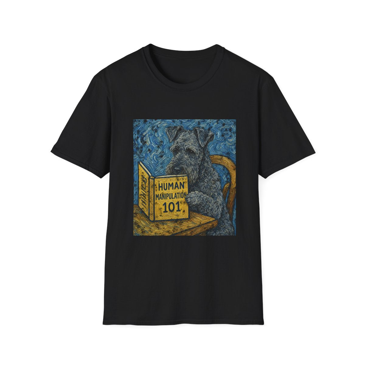 Master Manipulator Kerry Blue Terrier Tee - Black