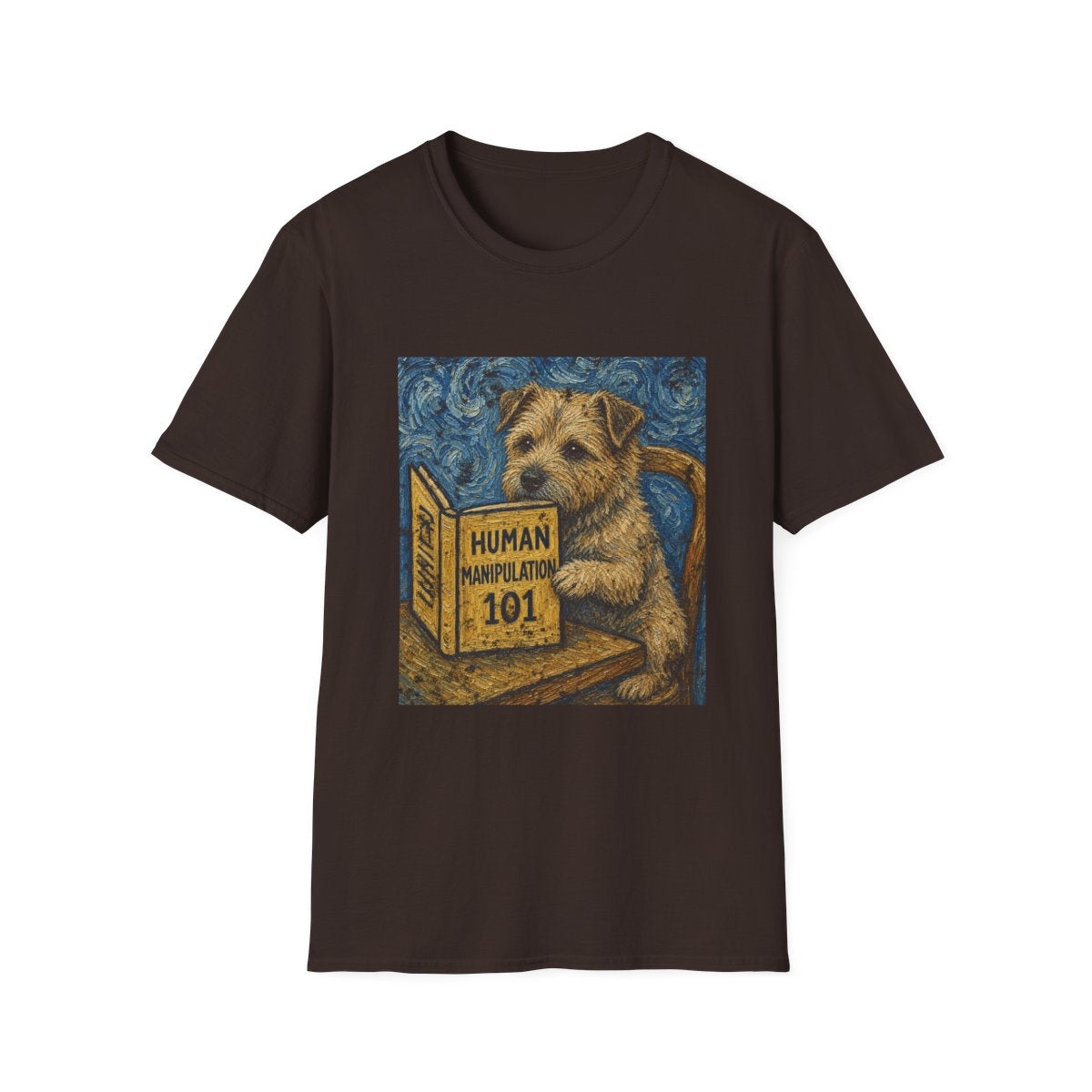 Master Manipulator Norfolk Terrier Tee - Dark Chocolate