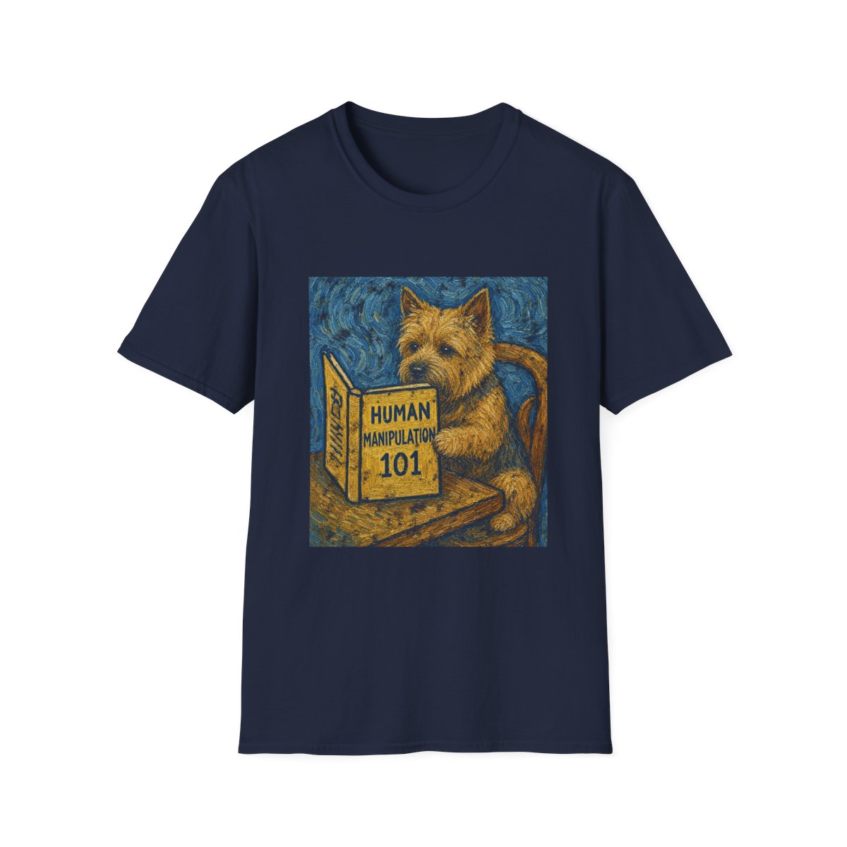 Master Manipulator Norwich Terrier Tee - Navy