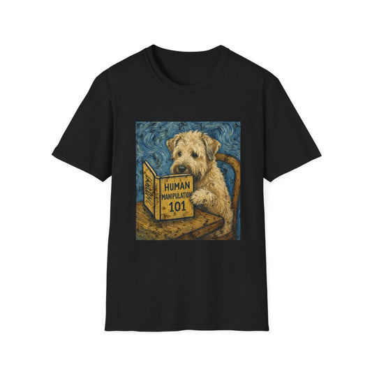 Master Manipulator Soft Coated Wheaten Terrier Tee - Black