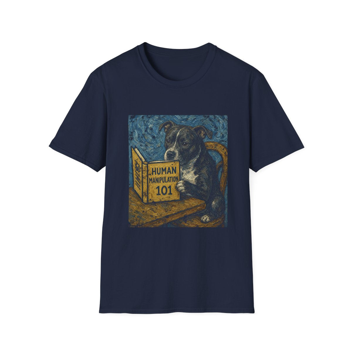 Master Manipulator Staffordshire Bull Terrier Tee - Navy
