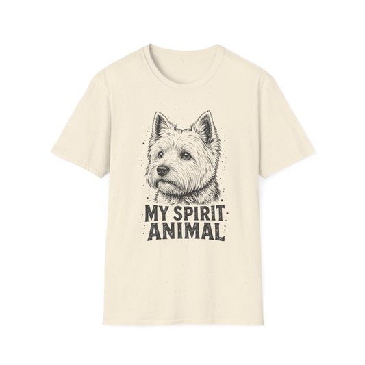 My Spirit Animal Westie Tee - Natural