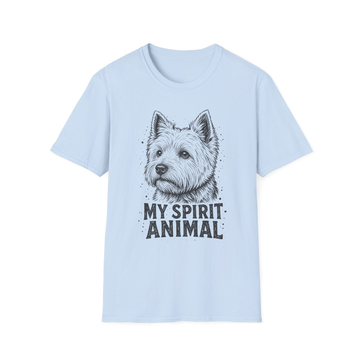 My Spirit Animal Westie Tee - Light Blue