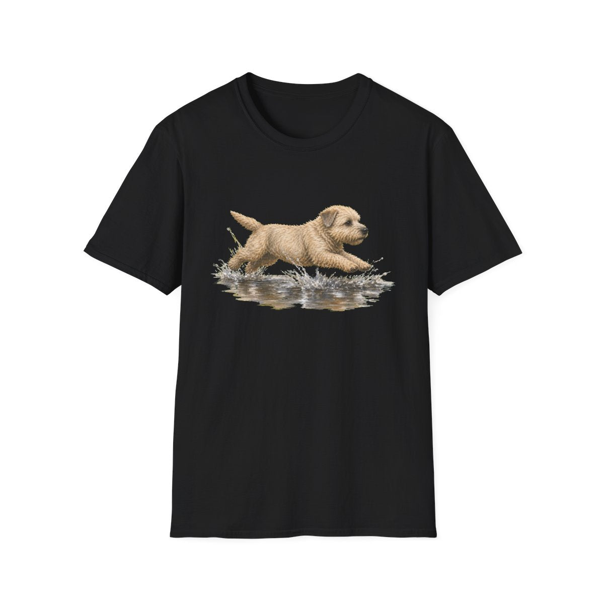 No Puddle Left Behind Glen of Imaal Terrier Tee - Black